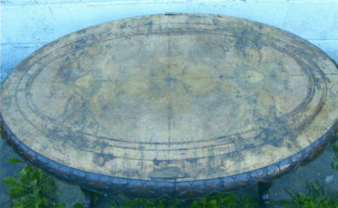 The distressed table