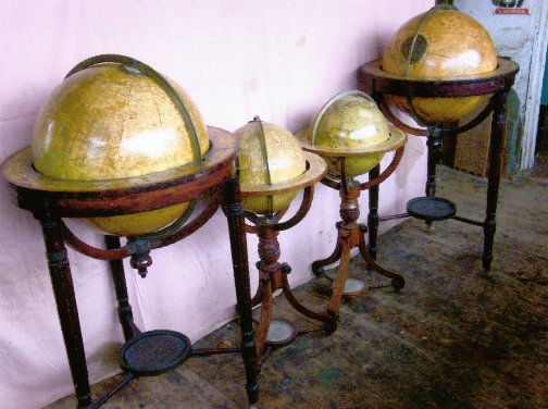 Globes by J & W Newton and W Bardin