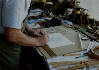 Drawing the compass dial